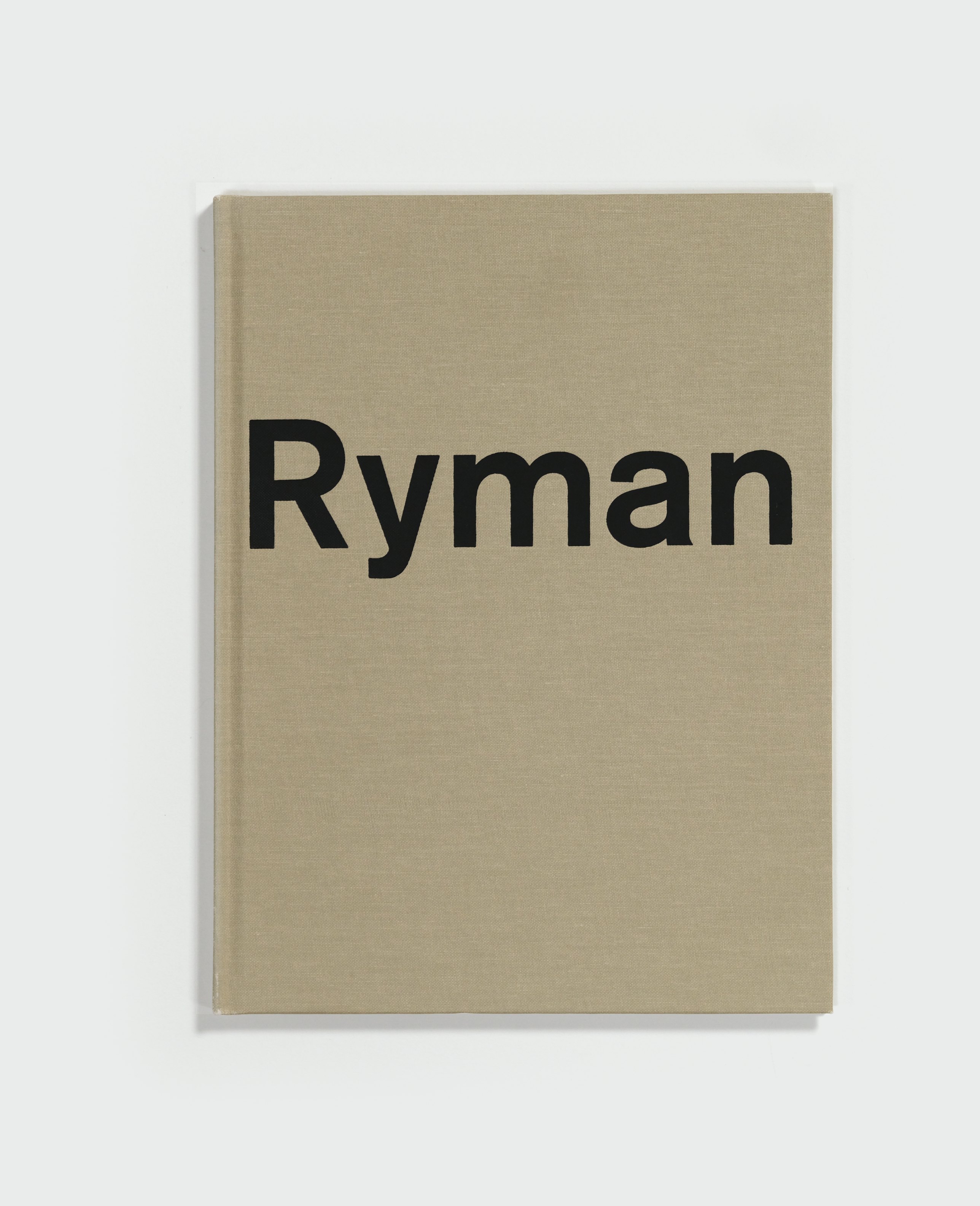 Robert Ryman by Robert Ryman — cover