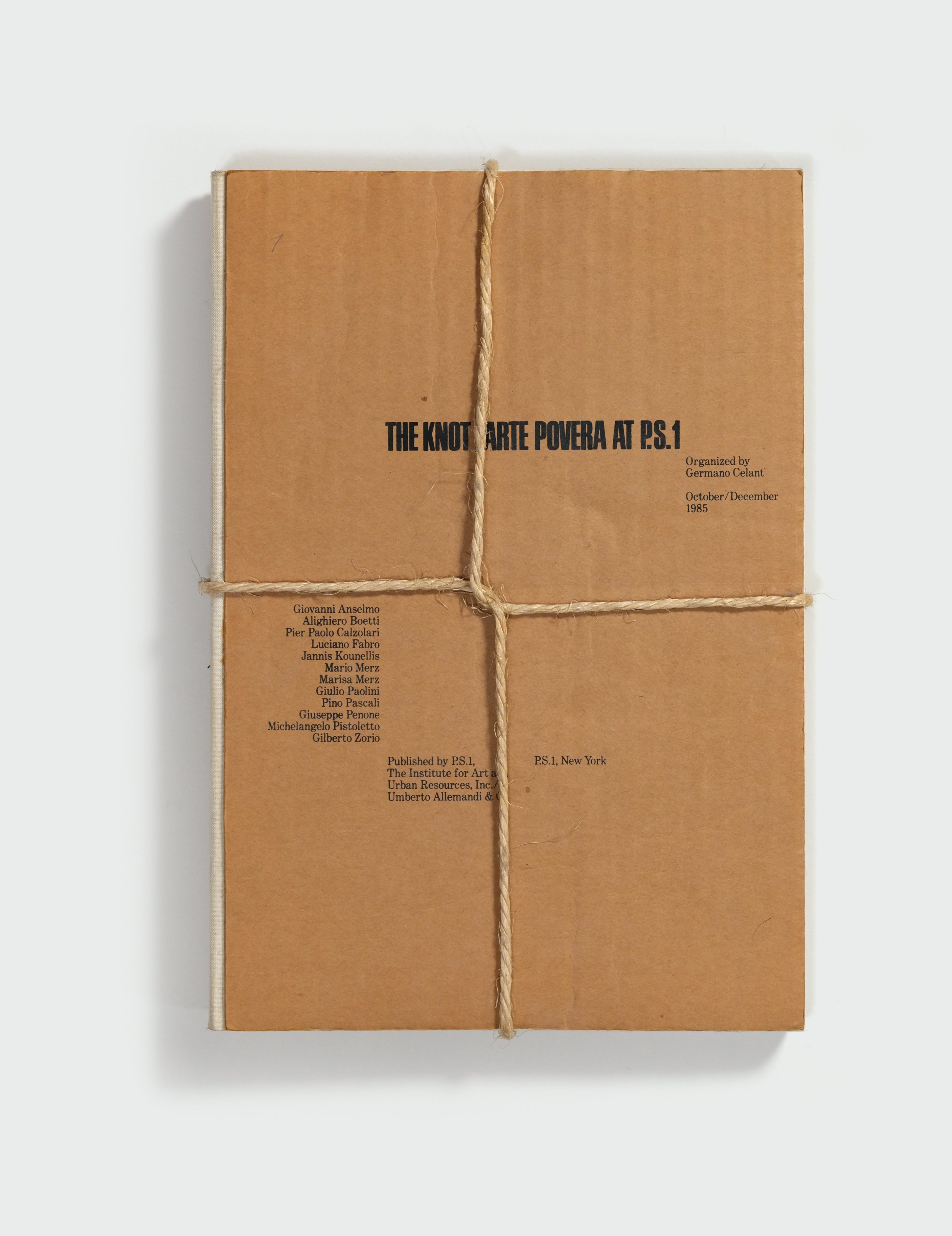 The Knot: Art Povera at PS1 — cover