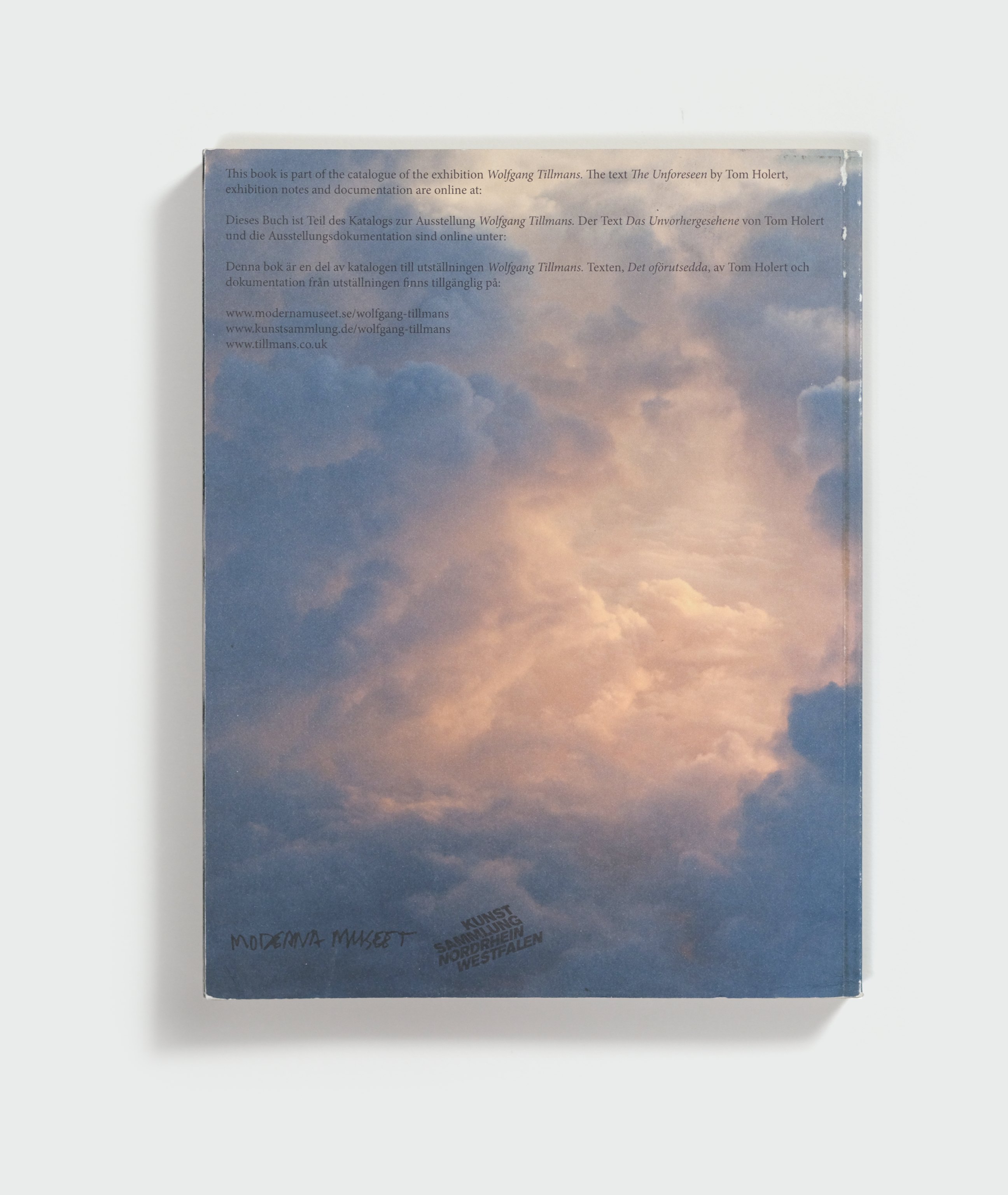 Wolfgang Tillmans by Wolfgang Tillmans — back cover